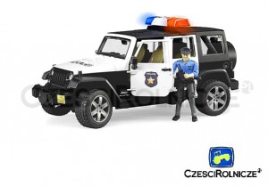 Bruder 02526   Jeep Wrangler policyjny  z figurką policjanta   Unlimited Rubicon